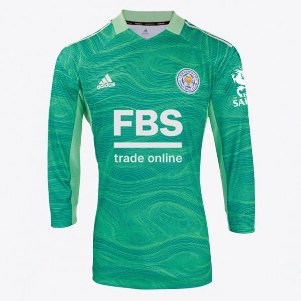 Thailand Trikot Leicester City Torwart ML 2021-2022 Grün Günstige Fußballtrikots